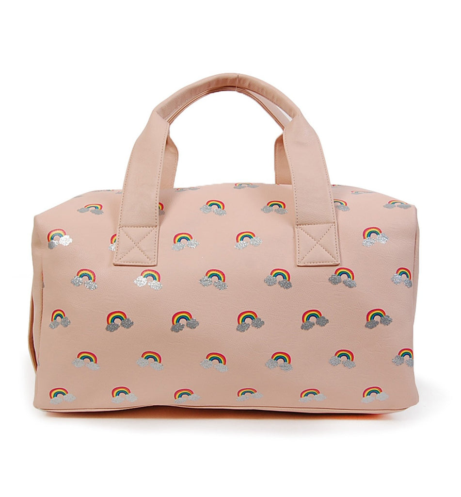 OMG ACCESSORIES RAINBOW PRINT DUFFLE- BDUF25