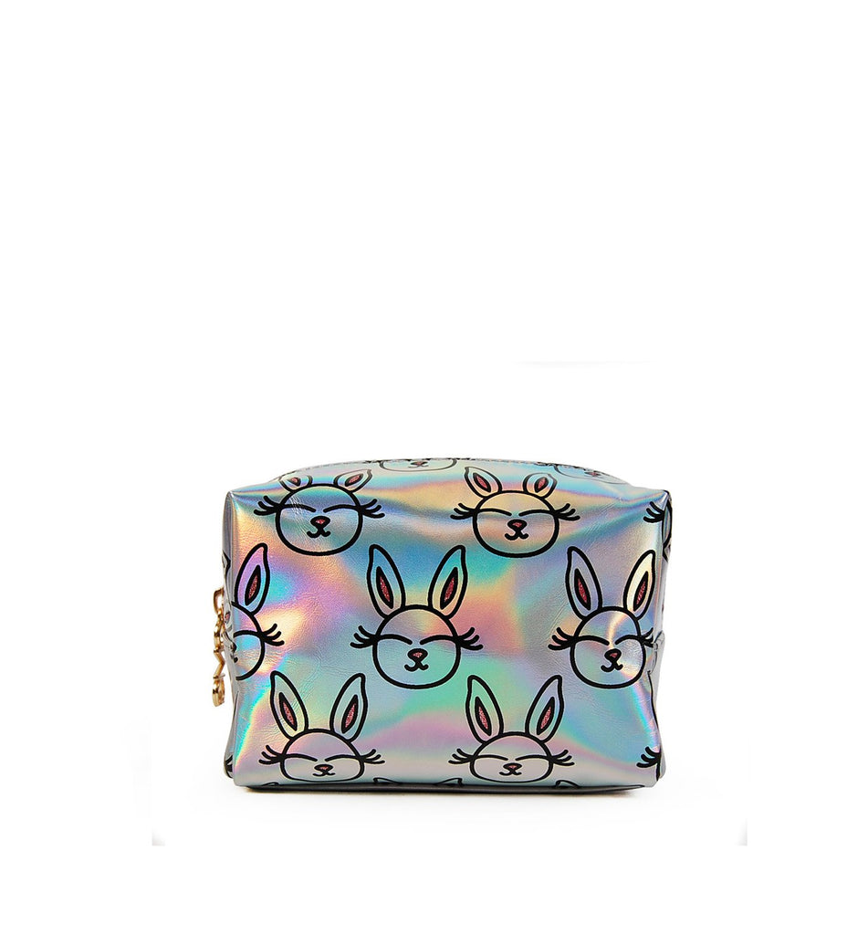 Happy Bunny Halographic Cosmetic Bag - BFKB25