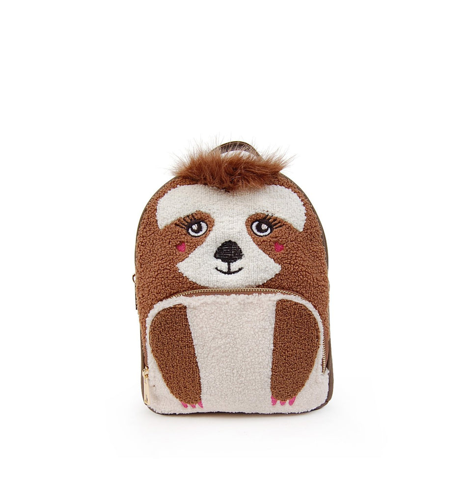 OMG ACCESSORIES SHERPA SAMMIE THE SLOTH MINI BACKPACK- CRF08