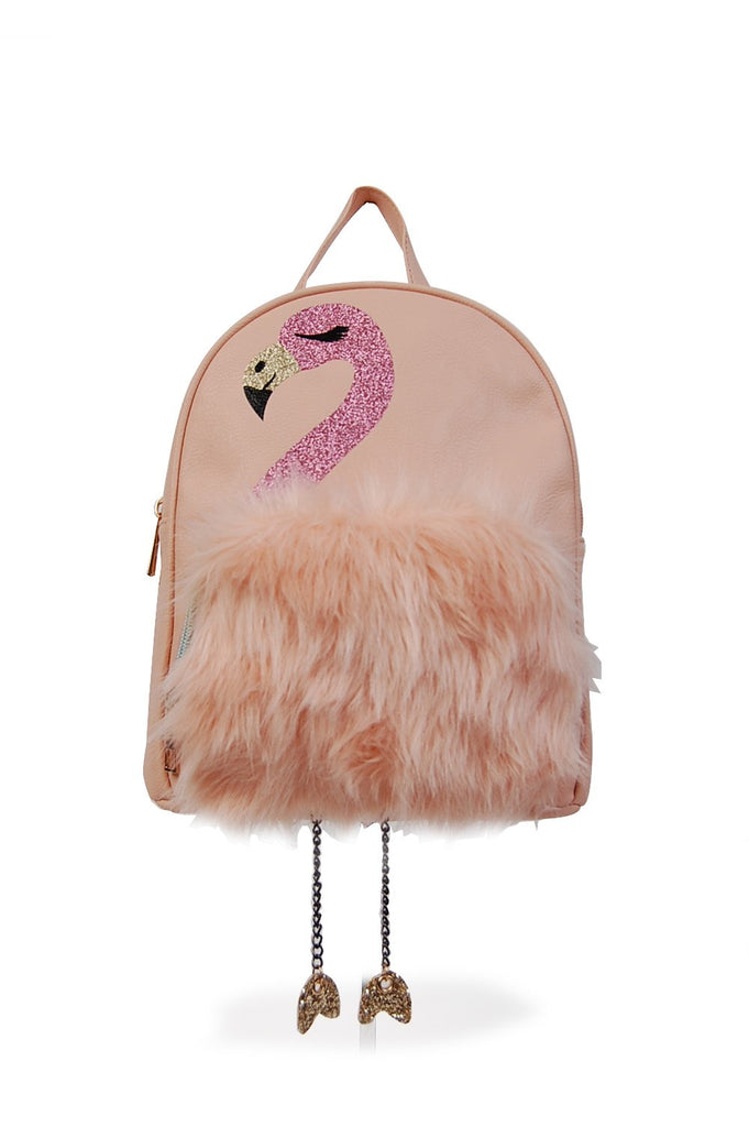 OMG ACCESSORIES "FETTY" the  FLAMINGO BACKPACK- CRF52 PINK