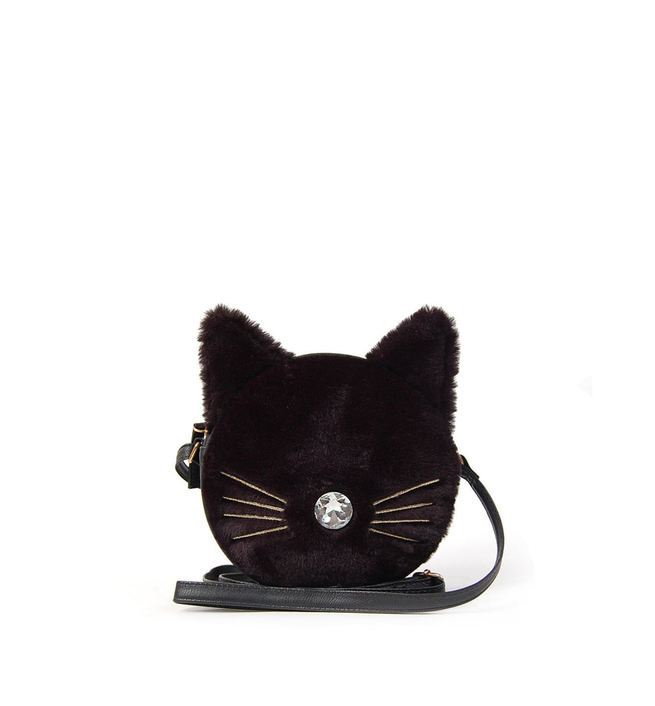 OMG ACCESSORIES FAUX FUR KITTY CROSSBODY- FUZ04