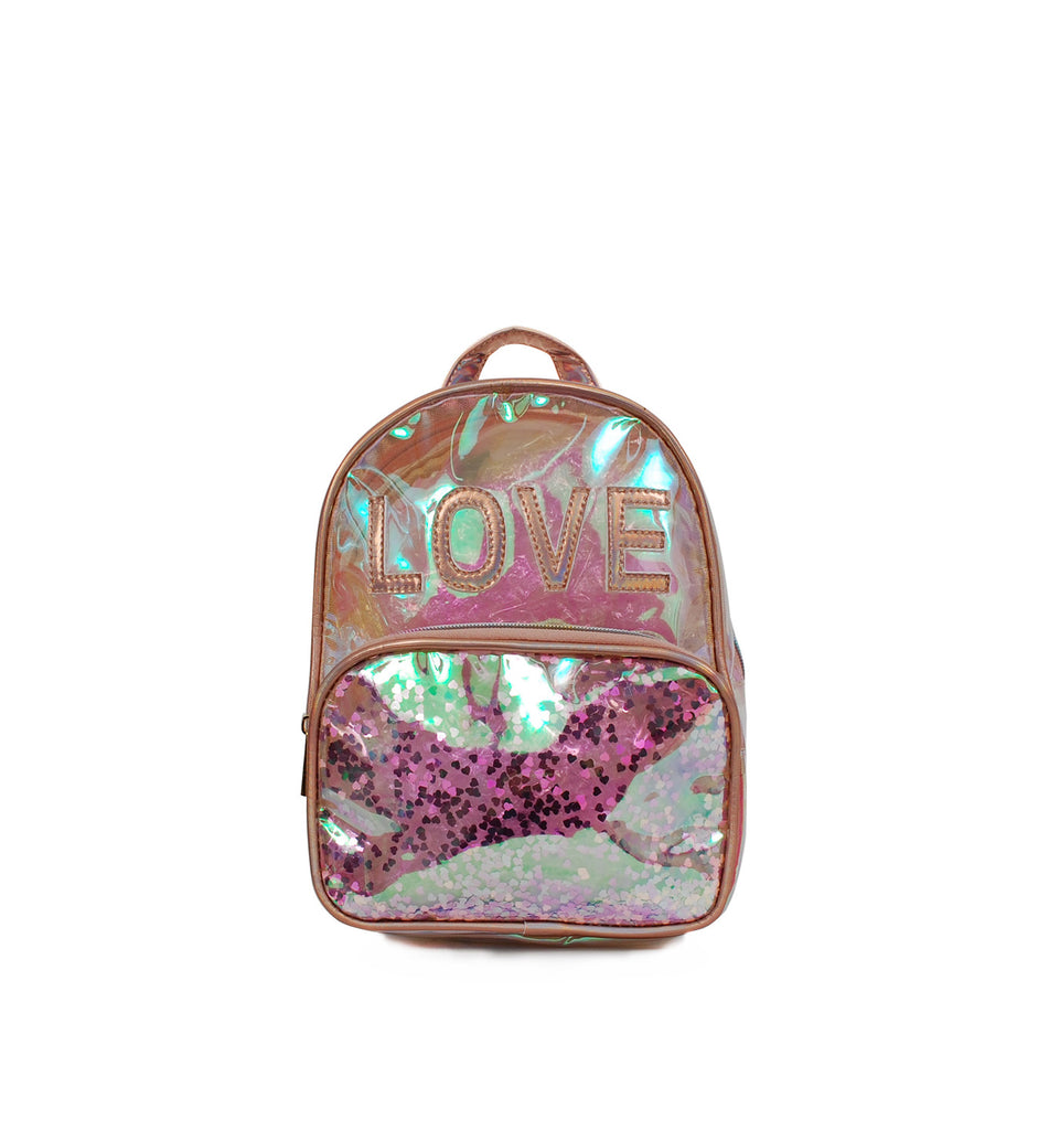 Holographic Love Mini Backpack