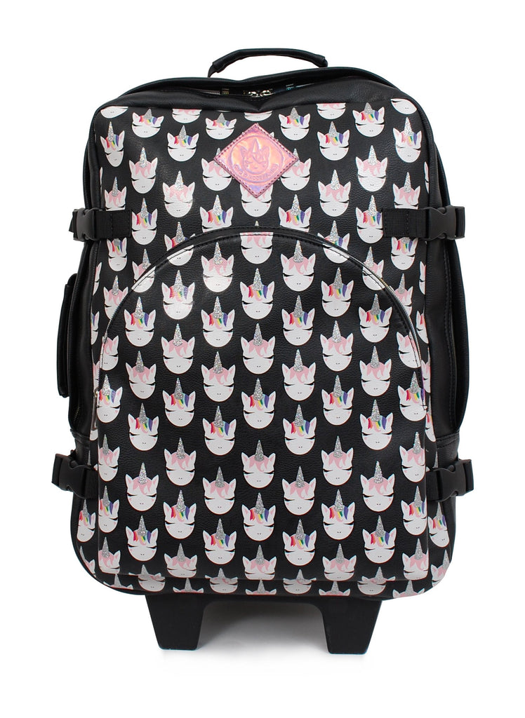 OMG ACCESSORIES- WHIMSICAL UNICORN CARRY-ON -ROL02