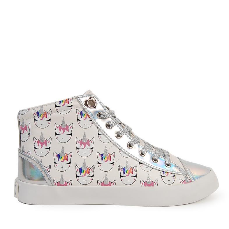 UNICORN PATTERN MID-TOP SNEAKER