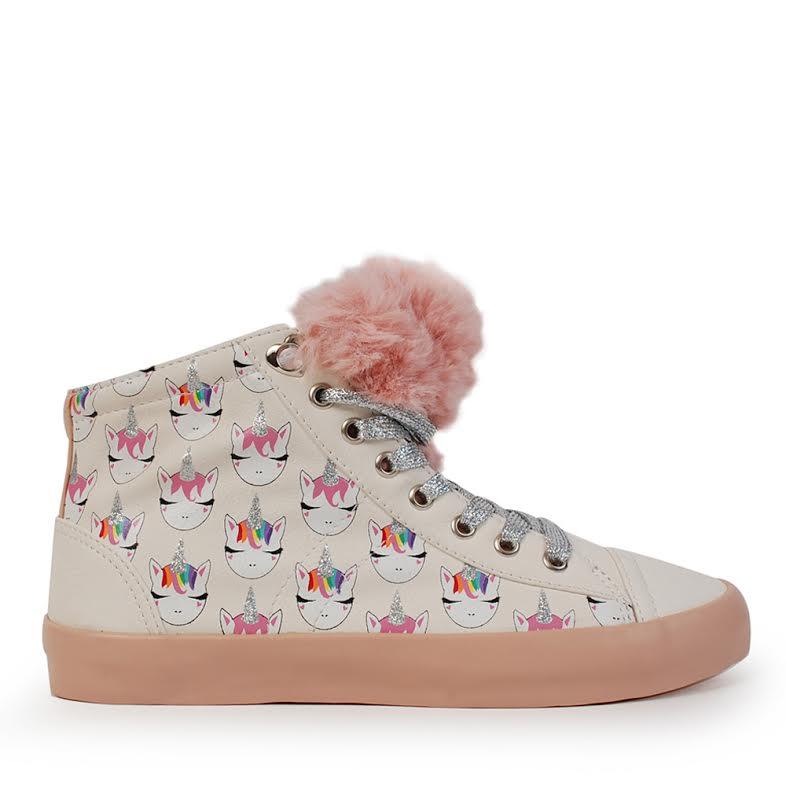 UNICORN PATTERN MID TOP SNEAKER