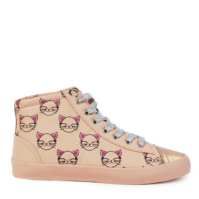 KITTY PATTERN MID TOP SNEAKER